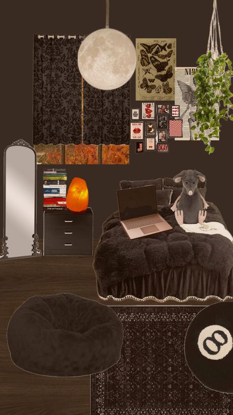 Grunge,dark,autumn,lazy,cozy Bedroom, Autumn Bedroom, Dark Autumn