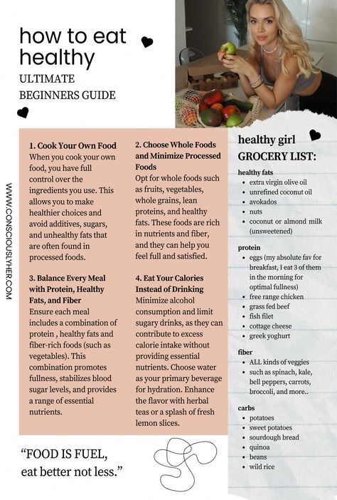 Are you ready to embark on a journey towards a healthier lifestyle? Eating healthy is a fundamental step towards achieving overall wellness. Here are some essential tips and tricks to help you kickstart your journey to a healthier you. #Nutrition #Tips #for #HealthTips #Building #a #Life #HealthyLifestyle #Healthier #a #NutritionTips #FitLife #Wellness #Foundation Healthy Clean Lifestyle, Beginner Healthy Lifestyle, Healthier Lifestyle Tips, How To Eat Healthy, Hormone Balance, Nutritious Diet, Conscious Living, How To Eat Better, Fall 24