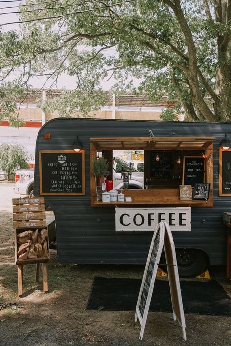 mobile Coffee bar Foodtrucks Ideas, The Found Cottage, Coffee Food Truck, Mobile Coffee Shop, Coffee Trailer, Coffee Van, Food For Special Event, Coffee Truck, Coffee Business