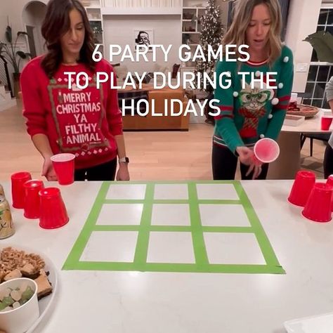 Tic Tac Toe Relay Race- We laughed until it hurt and we may be bruised, but it was absolutely worth it. Such a fun game! The Rules: Must… | Instagram Party Games To Play, Relay Races, Ya Filthy Animal, Holiday Games, Christmas Party Games, Next Holiday, Tic Tac Toe, Christmas Games, The Rules