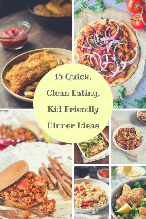 Kid Friendly Dinner Ideas, Quick Clean Eating, Easy Kid Friendly Dinners, Kid Friendly Meals Dinner, Clean Eating Kids, Clean Dinner Recipes, Clean Dinners, Clean Eating Recipes For Dinner, Clean Eating Desserts