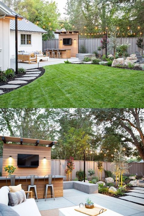 Do you want to improve the appearance of your front or back yard but are unsure where to begin? We've got your back! Take a peek at our landscaping ideas, renovations, and advice! Landscaping ideas | Landscape design | Landscaping | Backyard landscaping | Front yard landscaping | Gardening | Backyard oasis ideas Backyard Oasis Landscaping, Cabin Sauna, Modern Pergola Designs, Gardening Backyard, Beach Backyard, Landscaping Backyard, Backyard Oasis Ideas, Backyard Beach, Backyard Renovations