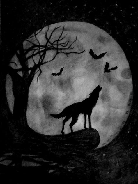 Moon wolf simple drawing Draw Wolf, Wolf Sitting, Angel Sitting, Tattoo Wolf, Moon Coloring Pages, Regnul Animal, Wolf Silhouette, Wolf Wallpaper, Howl At The Moon