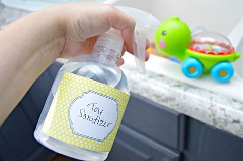 Cleaning baby toys often will help keep germs at bay. Cleaning Baby Toys, Best Baby Toys, Cleaning Stuff, Baby Toys Diy, Laundry Tips, Green Ideas, Diy Cleaning Solution, Bottle Ideas, Cleaning Tricks