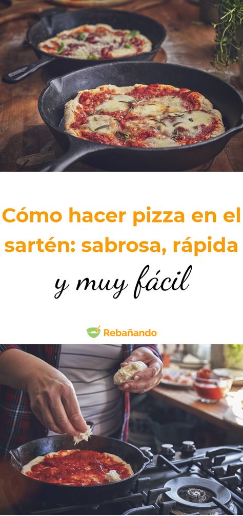 Cómo hacer pizza en el sartén: fácil, rica y rápida #pizza #sartén #sinhorno #recetadepizza Perfect Pizza Dough Recipe, Fig Pizza, Naan Bread Pizza, Perfect Pizza Dough, Prosciutto Pizza, Bacon Pizza, California Pizza, Making Homemade Pizza, Food Lab