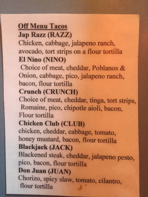 Some of the best tacos at Taco Lucha (Manhattan, KS) are on the secret menu. I don’t want to lose this! The Best Tacos, Purple Balayage, Best Tacos, Chipotle Aioli, Manhattan Ks, Taco Fillings, Chicken Lasagna, Road House, Healthy Food Inspiration