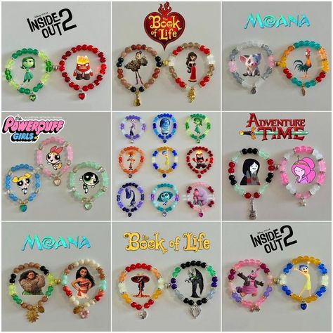 Moana Clay Bead Bracelet, Moana Bracelet Ideas, Pocahontas Bracelet, Moana Bracelet, Matching Stuff, Themed Bracelets, Glass Bracelets, Disney Bracelet, Month Of August