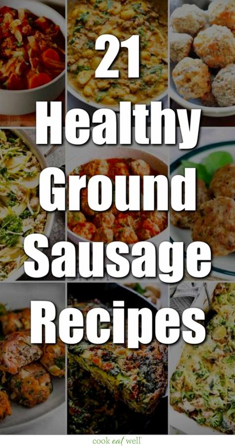 Ground Sausage Recipes For Dinner And Quick Easy Healthy Meals Italian Sausage Ground Recipes, Easy Ground Sausage Recipes, Turkey Italian Sausage Recipes, Ground Sausage Recipes For Dinner, Recipe Using Ground Pork, Pork Sausage Recipes Dinner, Ground Pork Sausage Recipes, Sausage Meat Recipes, Spicy Sausage Recipes