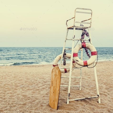 Lifeguard Chair, Fenwick Island, Beach Lifeguard, Life Guard, Lifeguard Tower, Ocean Nature, Polaroid Frame, Instant Photos, Sea Shore