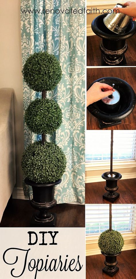 Diy Topiary Trees, Diy Topiary, Outdoor Topiary, Topiary Diy, Austin Fashion, Boyfriend Ideas, Topiary Tree, Deco Champetre, Boyfriend Christmas