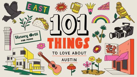 101 things to love about Austin - Curbed Austin Violet Crown, Barton Springs, Book Festival, A Love Letter, Love Letter, Editorial Illustration, Surface Pattern, Love Letters, A Love