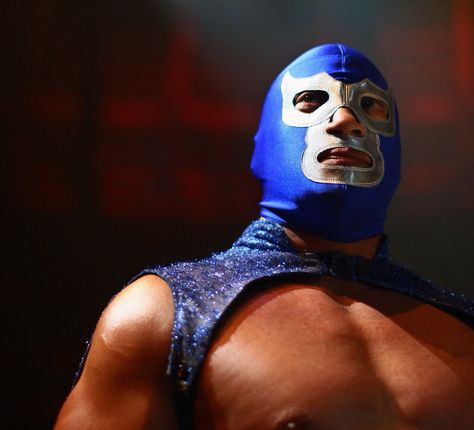 Blue demon jr Mexican Wrestler, Mexican Mask, Blue Demon, Mexico Style, Mexico Culture, Saints Row, Chicago Tribune, Beach Bunny, Mexican Art