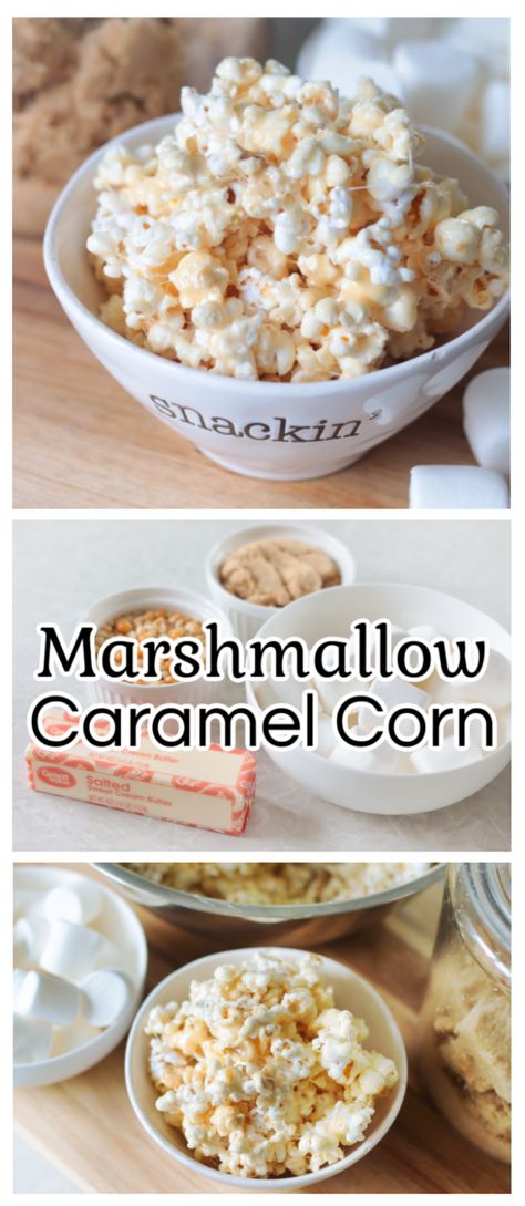 Sticky, sweet, buttery, marshmallow caramel corn made in the microwave. Can be made with air popped popcorn or microwave popcorn. Corn Microwave, Microwave Caramel Popcorn, Marshmallow Caramel Popcorn, Microwave Caramel Corn, Marshmallow Caramel, Caramel Popcorn Balls, Popcorn Recipes Sweet, Popcorn Balls Recipe, Caramel Corn Recipes