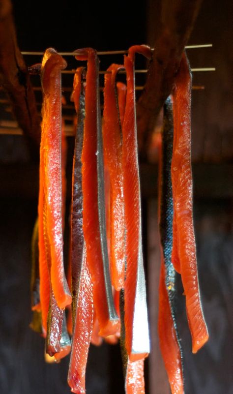 Alaskan Food, Alaska Recipes, Alaska Salmon Fishing, Salmon Skewers, Alaska Salmon, Smoked Salmon Recipes, Burnt Food, Sockeye Salmon, Smoked Food