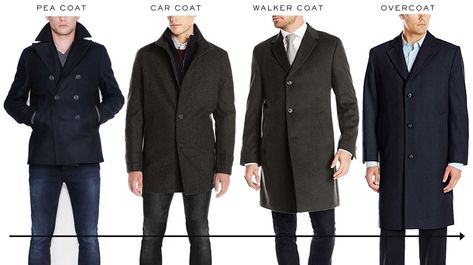 what's the difference between a pea coat, car coat, walker coat, and overcoat Mens Dress Coats, Winter Coat Dress, Peacoat Men, Overcoat Men, Mens Overcoat, Mens Raincoat, Buy Coats, Men Hairstyles, Perfect Coat