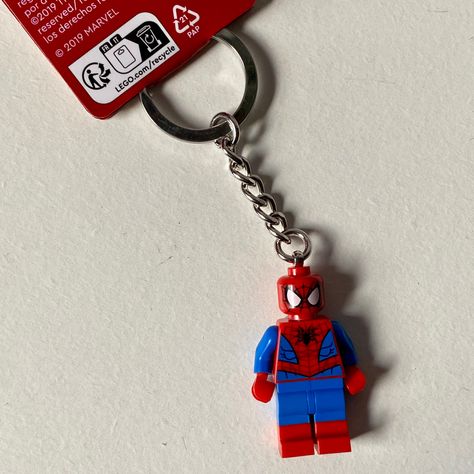 #spiderman #lego Spiderman Phone Charm, Mjs Necklace Spiderman, Lego Keychain Aesthetic, Spiderman Lego Keychain, Matching Lego Keychain, Lego Spiderman, Best Amazon Buys, Lego Super Heroes, Best Boyfriend