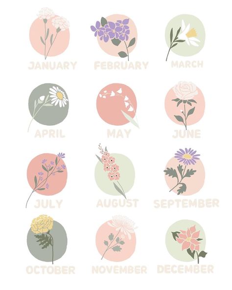 Birth Flower Illustration, Birth Flower, Flower Illustration, Birth Flowers, Illustration Design, Home Diy, Illustration Art, Flowers, Instagram