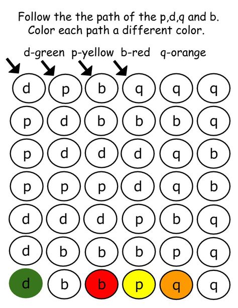 B D P Q Confusion, Morning Sheets, Homeschool Area, Visual Motor Activities, B And D, Afrikaans Language, Handwriting Activities, Homeschool Preschool Activities, Occupational Therapy Activities