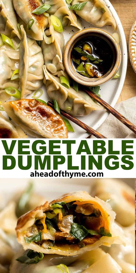 Vegetable Dumplings Vegetable Gyoza Recipe, Vegetables Dumplings Recipe, Dumpling Vegetarian, Veg Dumplings Recipe, Vegetable Dumplings Recipe, Veg Dumplings, Tofu Dumplings, Vegetarian Dumplings, Veggie Dumplings