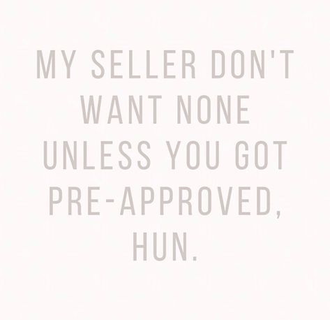 When beginning your home search, its crucial that you have a proof of funds letter or pre-approval letter in hand. #househunting #homebuying #homebuyingtips #realestatetips Sold Is My Favorite 4 Letter Word, Exp Realty Content, Funny Real Estate Marketing, Realtor Vocabulary, Real Estate Marketing Quotes, Realtor Humor, Real Estate Pictures, Mortgage Quotes, Real Estate Exam