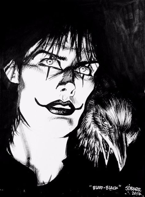 The Crow art by James O’Barr The Crow Comic, The Crow Art, Crow Comic, Crows Artwork, Crows Drawing, Eric Draven, Crow Movie, Dark Comics, Future Wallpaper