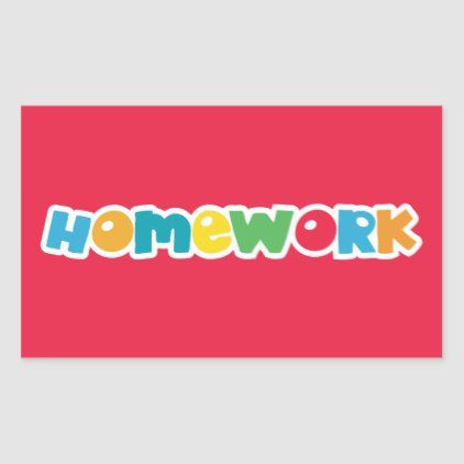 Homework label Colorful Stickers, Red Letters, School Labels, Teacher Tools, Decorated Water Bottles, Red Label, Create Custom Stickers, School Classroom, Free Paper