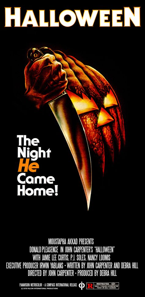 Halloween INSERT Movie Poster (1978) - 14X36 Halloween 1978 Poster, Michael Myers Poster, The Night He Came Home, Halloween 78, Halloween Movie Poster, Halloween Resurrection, John Carpenter Halloween, Horror Prints, Halloween 1978