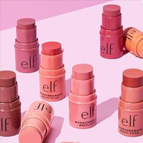 Ditch your makeup bag! This creamy, multi-use stick from e.l.f. does it all: blush, eyeshadow, lipstick & more! ✨ Get endless monochromatic looks in seconds.  #elfcosmetics #multistick #makeupmusthave #ad #makeuplook #monochrome #cosmetics #travelfriendly Monochromatic Looks, Elf Eyeshadow, Blush Eyeshadow, E.l.f. Cosmetics, Makeup Must Haves, Eyeshadow Lipstick, Cream Blush, Makeup Yourself, Makeup Bag