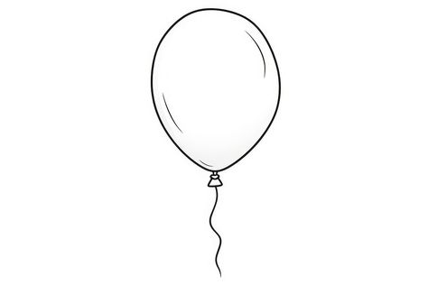 Balloon sketch white line. | free image by rawpixel.com / bass Balloon Outline, Balloon Sketch, Outline Background, Christmas Cards Kids, White Line, Black Line, Download Free Images, Free Image, Free Images