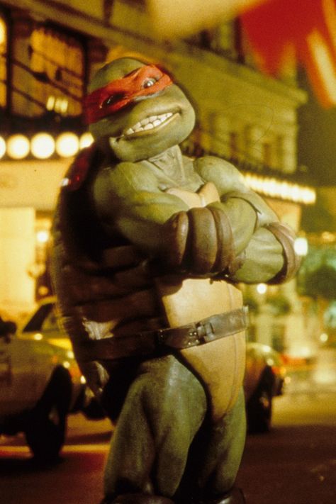 'Teenage Mutant Ninja Turtles' (1990) - Raphael Ninja Turtles 1990, Turtle Nursery, Teenage Mutant Ninja Turtles Movie, Cowabunga Dude, Raphael Tmnt, 1990 Movies, Cartoon Movie Characters, Tmnt Movie, Disney World Wedding