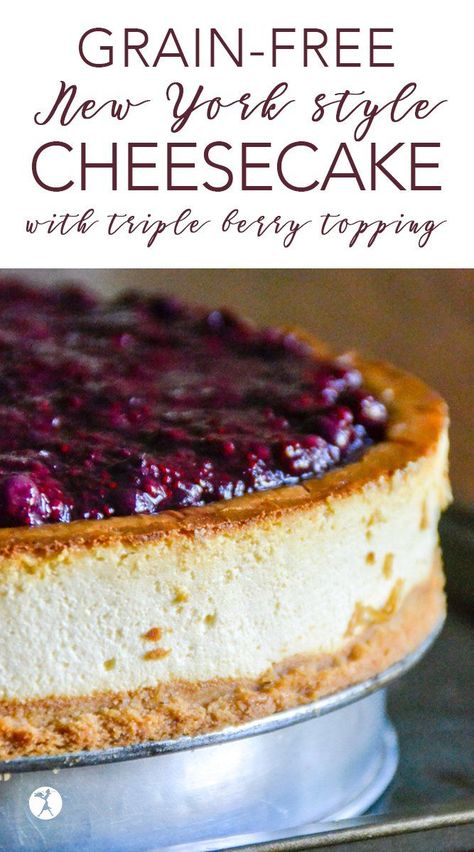 Grain-Free New York Style Cheesecake :: primal, GAPS New York Style Cheesecake, Grain Free Desserts, No Carb Recipes, Cake Easy, Food Stamps, Grain Free Recipes, Low Carb Recipes Dessert, Paleo Dessert, New York Style