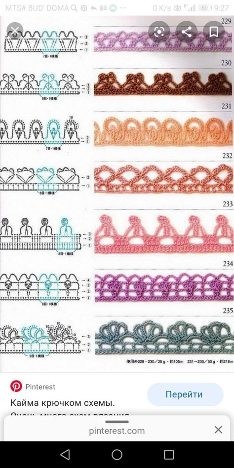 Crochet Edging And Borders, Col Crochet, Crochet Blanket Edging, Crochet Elephant Pattern, Crochet Border Patterns, Borders Free, Háčkované Lemy, Crochet Border, Filet Crochet Charts