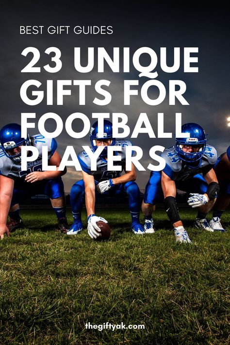 Find the perfect gift for the football players in your life. Is he a fan of gadgets or gear? Maybe both! Choose from training equipment to cool gadgets. Get gifts to get ready for the football season or enjoy watching some games at home. Whether you are looking for kids, teens, or adults or for players, coaches, or fans you can find a perfect gift. #gifts #football https://thegiftyak.com/gift-ideas/football-gift-ideas-for-players/ Engraved Football Gifts, Football Play Off Gifts, Football Spirit Night Ideas, High School Football Gifts For Players, Gifts For Senior Night Football, 1st Football Game Gifts, Gifts For Homecoming Court, Homecoming Gifts For Boys, Football Players Gifts Ideas