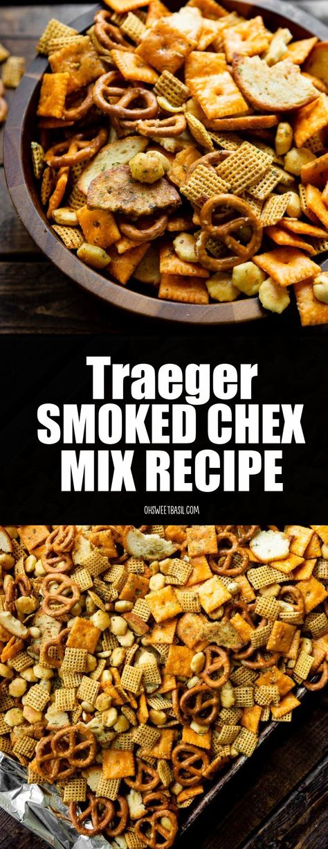 Ranch Chex Mix Recipes, Savory Chex Mix Recipes, Savory Chex, Easy Snack Mix, Party Mix Recipe, Homemade Chex Mix, Chex Mix Recipe, Oh Sweet Basil, Trail Mix Recipes