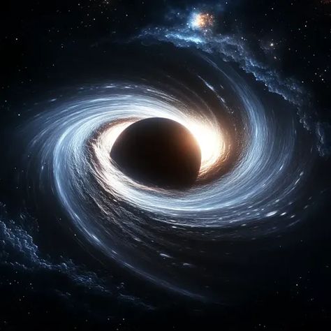 ↑↑↑ Larger size on website 🔸 A black hole with a swirling accretion disk is pictured against a background of stars and nebulae. T Black Holes Aesthetic, Black Hole Aesthetic, Accretion Disk, Nasa Space Pictures, Black Hole Wallpaper, Dark Nebula, Black Holes In Space, Wall Stretch, The Black Hole