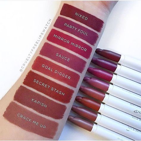 Colourpop lippie stix swatches Colourpop Lippie Stix, Lipstick Kit, Lip Swatches, Gold Digger, Lipstick Swatches, Hair Braid, Makeup Swatches, Eyes Model, Makeup Obsession