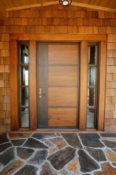 Stunning Wooden Main Door Design Ideas - Engineering Discoveries Main Door Design Ideas, Door Design Ideas, House Front Door Design, Modern Entrance Door, Modern Wooden Doors, Single Door Design, House Main Door Design, Front Door Design Wood, Main Entrance Door Design