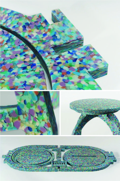 Recycle Campaign, Recycled Furniture Design, Recycled Plastic Products, Recycled Plastic Chair, Plastic Recycle, Ikea Stool, Plastic Stool, Recycle Design, Steel Stool