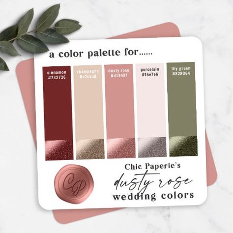 Hex Color Invitations & Invitation Templates | Zazzle Dusty Rose And Wine Wedding, Wedding Card Color Palette, Dusty Rose Pallet Color Schemes, Invitation Color Palette, Fall Beach Wedding Color Palette, Red And Blush Wedding Color Schemes, Dusty Rose Color Palette Wedding, Dusty Rose Colour Palette, Winter Wedding Colours