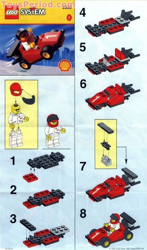 Lego Cars Instructions, Lego Patterns, Lego Basic, Lego Hacks, Lego Auto, Lego Challenge, Lego Building Instructions, Lego Club, Lego System