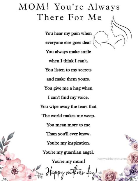 Happy Mother’s Day 2023 Beautiful Poems | Wishes Pics Mother's Day Short Speech, Mother’s Day Paragraph, Short Mother’s Day Poems, Sweet Mother’s Day Poems, Mother’s Day Poems, Mother’s Day Poem, Mothers Day Poems From Daughter, Poem For My Mom, Short Mothers Day Poems