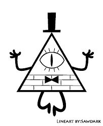 Bill Cipher Tattoo, Gravity Falls Coloring Pages, Bill Cypher, Cartoons Design, Fall Tumblr, Anna Und Elsa, Cool Stencils, Autumn Tattoo, Gravity Falls Bill Cipher