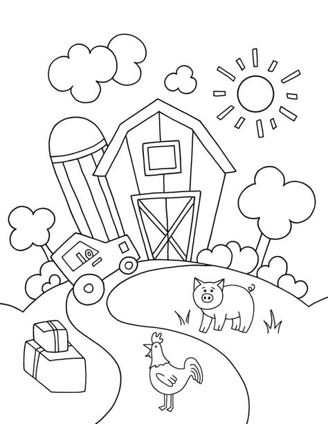 Farms Preschool Activities, Farm Preschool Theme Free Printables, On The Farm Activities Toddlers, Farm Theme Preschool Activities Free Printable, Preschool Farm Activities Free Printable, Farm Crafts Preschool Free Printable, Farm Animal Lesson Plans Preschool, Preschool Farm Theme Crafts, Farm Craft Kindergarten