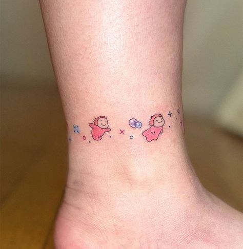 Pink Cartoon Characters, Tattoos Jesus, Tattoos Christian, Cute Pink Cartoon, Tattoos Dog, Anklet Design, A Small Tattoo, Rose Sketch, Pink Cartoon