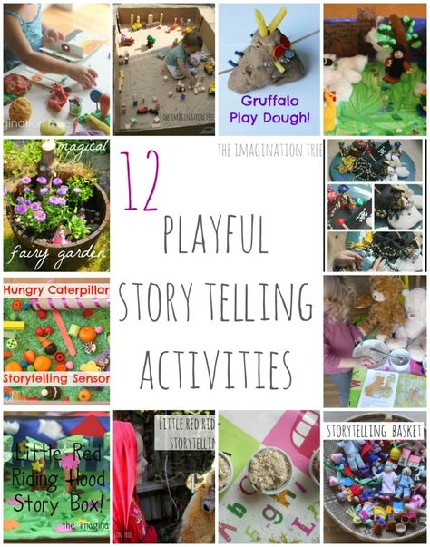 I like the idea of using playdough for storytelling.  Children can mold the characters from the stories that they like or create the characters from their imagination. It is a fun way to engage in the stories. Storytelling Activities, Sensory Story, Storytelling Ideas, Story Telling Activities, Books About Kindness, Imagination Tree, Room On The Broom, Story Activities, Kids Library