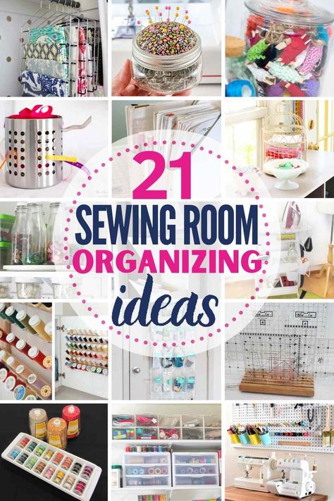 Small Sewing Rooms Ideas, Sewing Room Fabric Organization, Organizing Sewing Room Ideas, Quilt Room Organization Organizing Ideas, Storage For Sewing Room, Sewing Room Closet Organization, How To Organize A Sewing Room, Sewing Room Storage Ideas Small Spaces, Sewing Room Colors Scheme