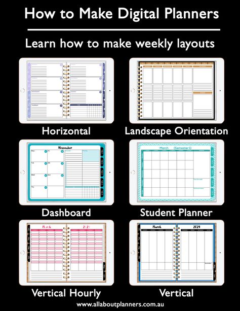 How to make digital planners or notebooks in Microsoft PowerPoint - All About Planners Make Your Own Digital Planner, Planner Monthly Layout, Printable Password Tracker, Best Weekly Planner, I Heart Organizing, Planning Apps, Notebook Templates, Planning App, Digital Notebook