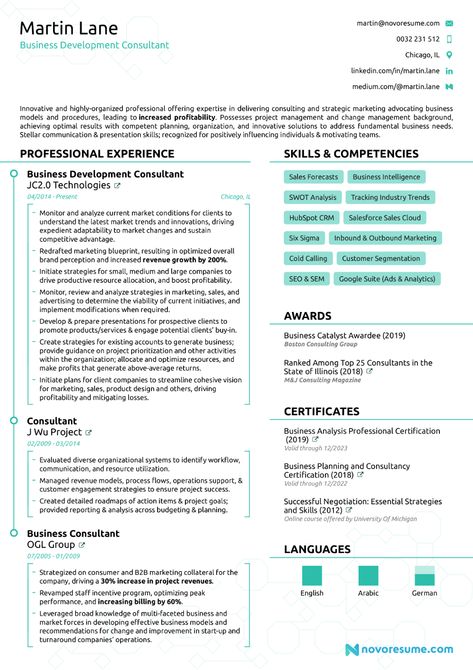 Consultant Resume - Best Examples & Writing Guide Consultant Resume, Sales Associate Resume, Career Objective For Cv, Resume Objective Statement, Professional Summary For Resume, Career Objectives For Resume, Resume Summary, Team Motivation, Functional Resume