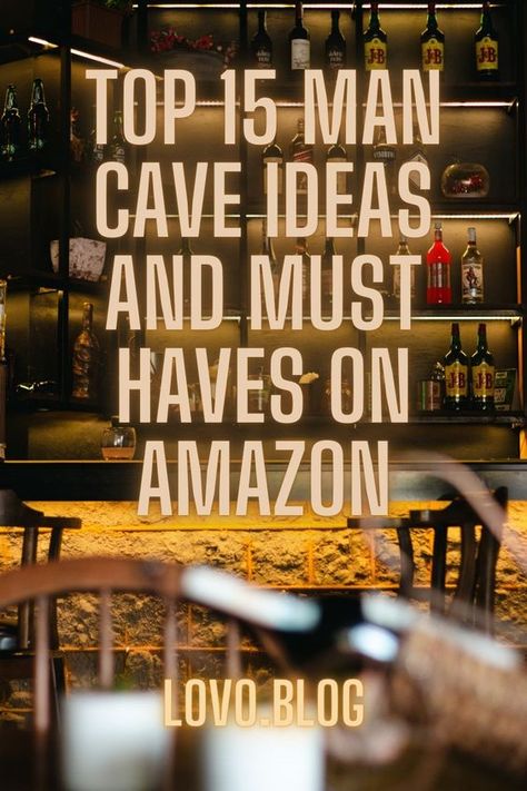 Top 15 Man Cave Must Haves on Amazon - Lovo Blog Top 15 Man Cave Products and Ideas Products for Basements, Garage, Mancaves Gifes for Him, Gifts for Dad, Gifts for Brother Signs For Man Cave, Rustic Man Cave Furniture, Man Cave Organization Ideas, Movie Man Cave, Diy Man Cave Ideas Cheap, Wall Art For Man Cave, Garage Mancave Ideas On A Budget, Whiskey Room Ideas Man Cave, Man Cave Garage Ideas Decoration