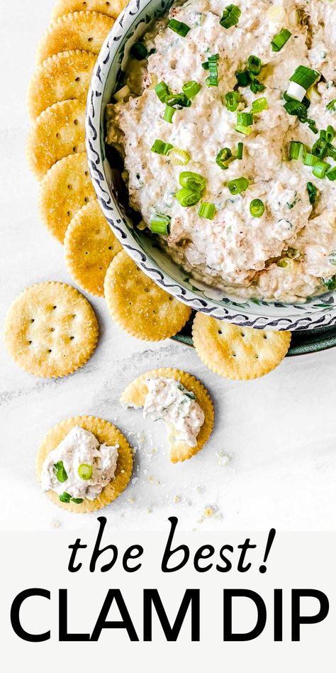 Clam Dip Recipe Best Clam Dip Recipe, Clam Dip Recipe, Clam Dip, 1950s Food, Breakfast Burger, Clam Bake, Clam Recipes, Dip Recipes Easy, Island Food